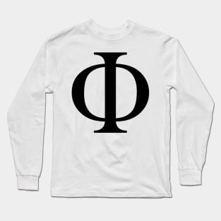 Phi greek, maths symbol Long Sleeve T-Shirt